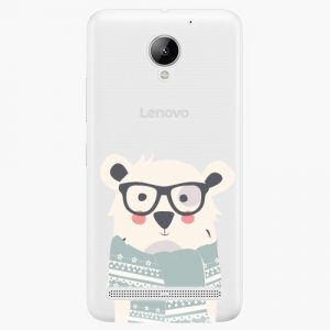 Plastový kryt iSaprio - Bear With Scarf - Lenovo C2