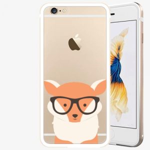Plastový kryt iSaprio - Orange Fox - iPhone 6/6S - Gold