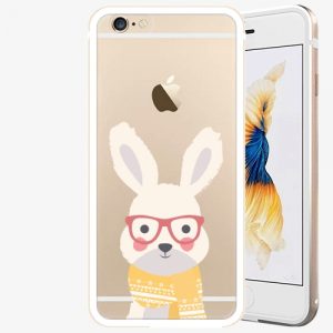 Plastový kryt iSaprio - Smart Rabbit - iPhone 6/6S - Gold