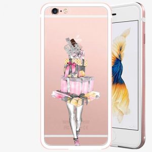 Plastový kryt iSaprio - Queen of Shopping - iPhone 6 Plus/6S Plus - Rose Gold