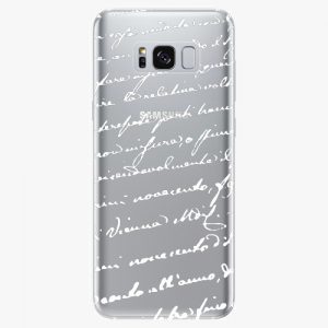 Plastový kryt iSaprio - Handwiting 01 - white - Samsung Galaxy S8