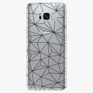 Plastový kryt iSaprio - Abstract Triangles 03 - black - Samsung Galaxy S8