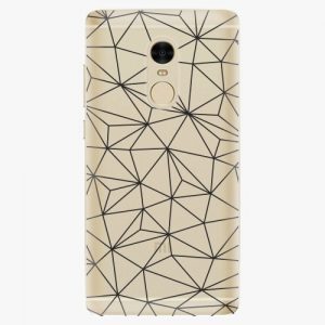 Plastový kryt iSaprio - Abstract Triangles 03 - black - Xiaomi Redmi Note 4