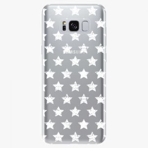 Plastový kryt iSaprio - Stars Pattern - white - Samsung Galaxy S8 Plus