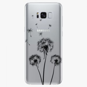 Plastový kryt iSaprio - Three Dandelions - black - Samsung Galaxy S8 Plus