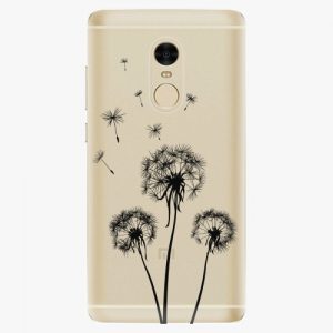 Plastový kryt iSaprio - Three Dandelions - black - Xiaomi Redmi Note 4
