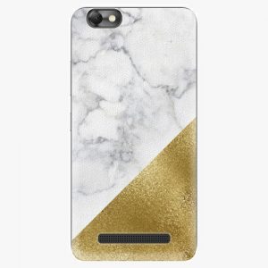 Plastový kryt iSaprio - Gold and WH Marble - Lenovo Vibe C