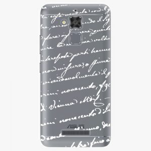 Plastový kryt iSaprio - Handwiting 01 - white - Asus ZenFone 3 Max ZC520TL