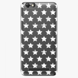 Plastový kryt iSaprio - Stars Pattern - white - Lenovo Vibe C