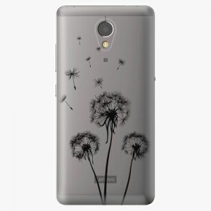 Plastový kryt iSaprio - Three Dandelions - black - Lenovo P2